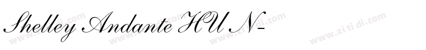 Shelley Andante HU N字体转换